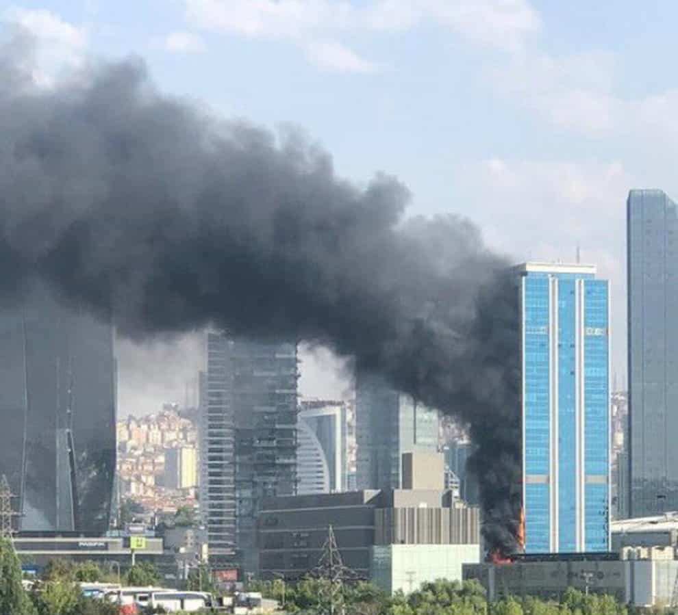 You are currently viewing Dozens evacuated from Via Tower in Turkey when fire erupts