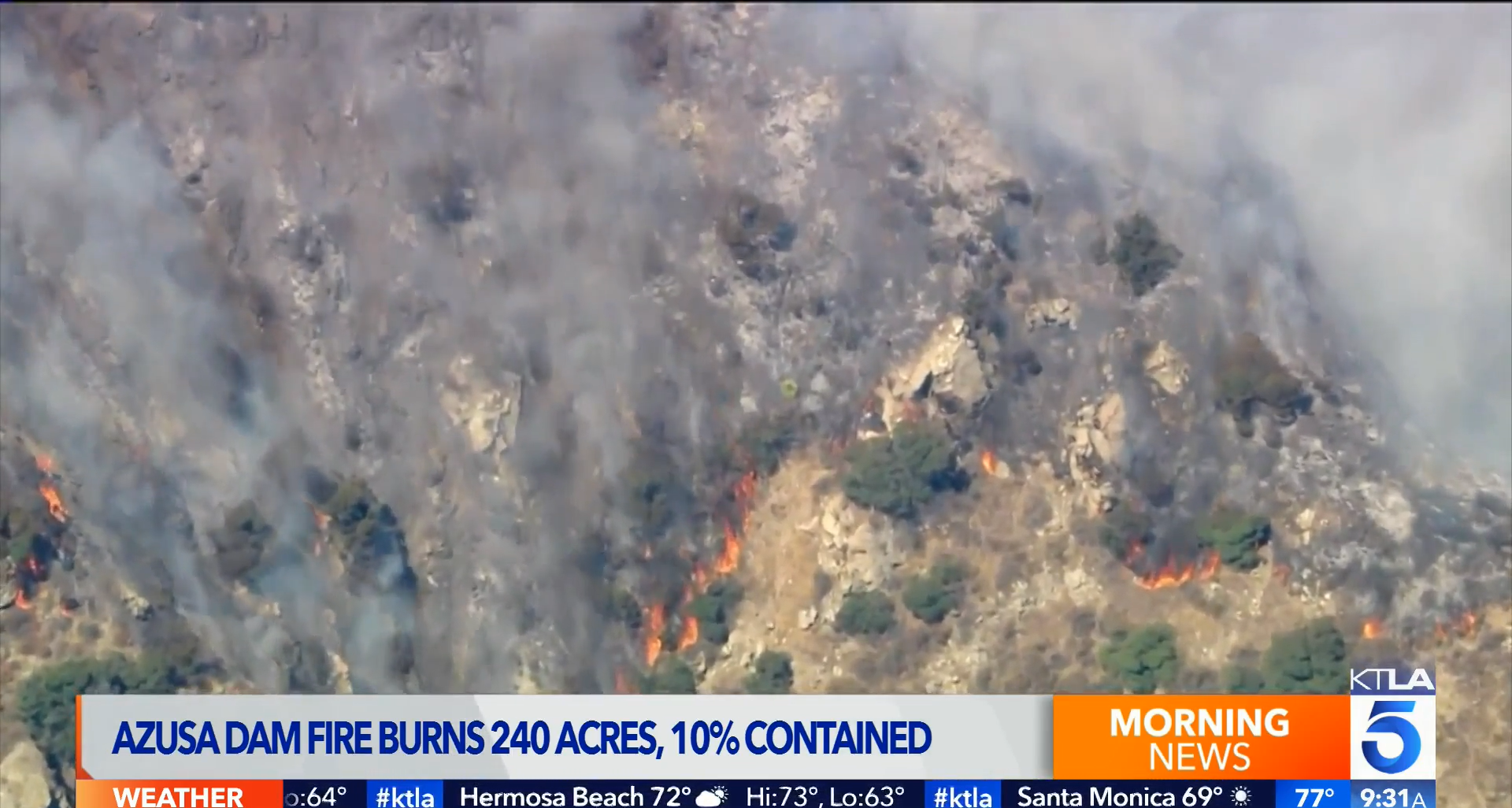 You are currently viewing Dam fire contained in Los Angeles