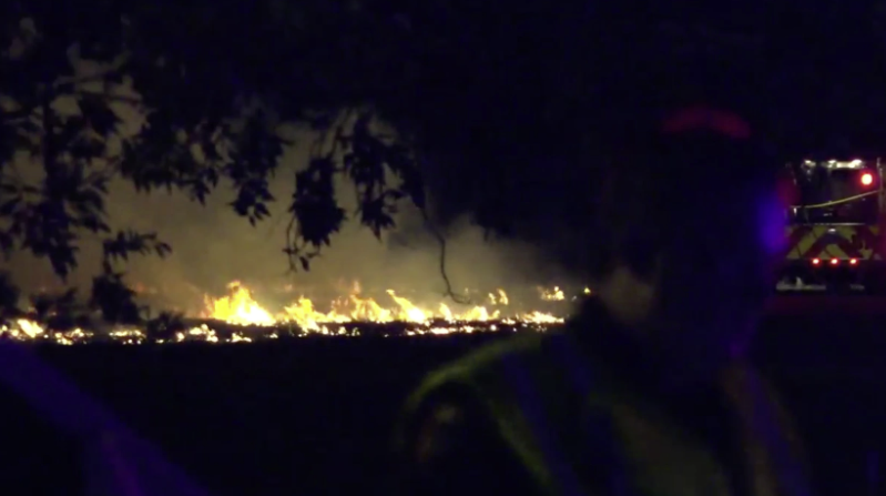 You are currently viewing Fireworks display malfunction sparks grass fire