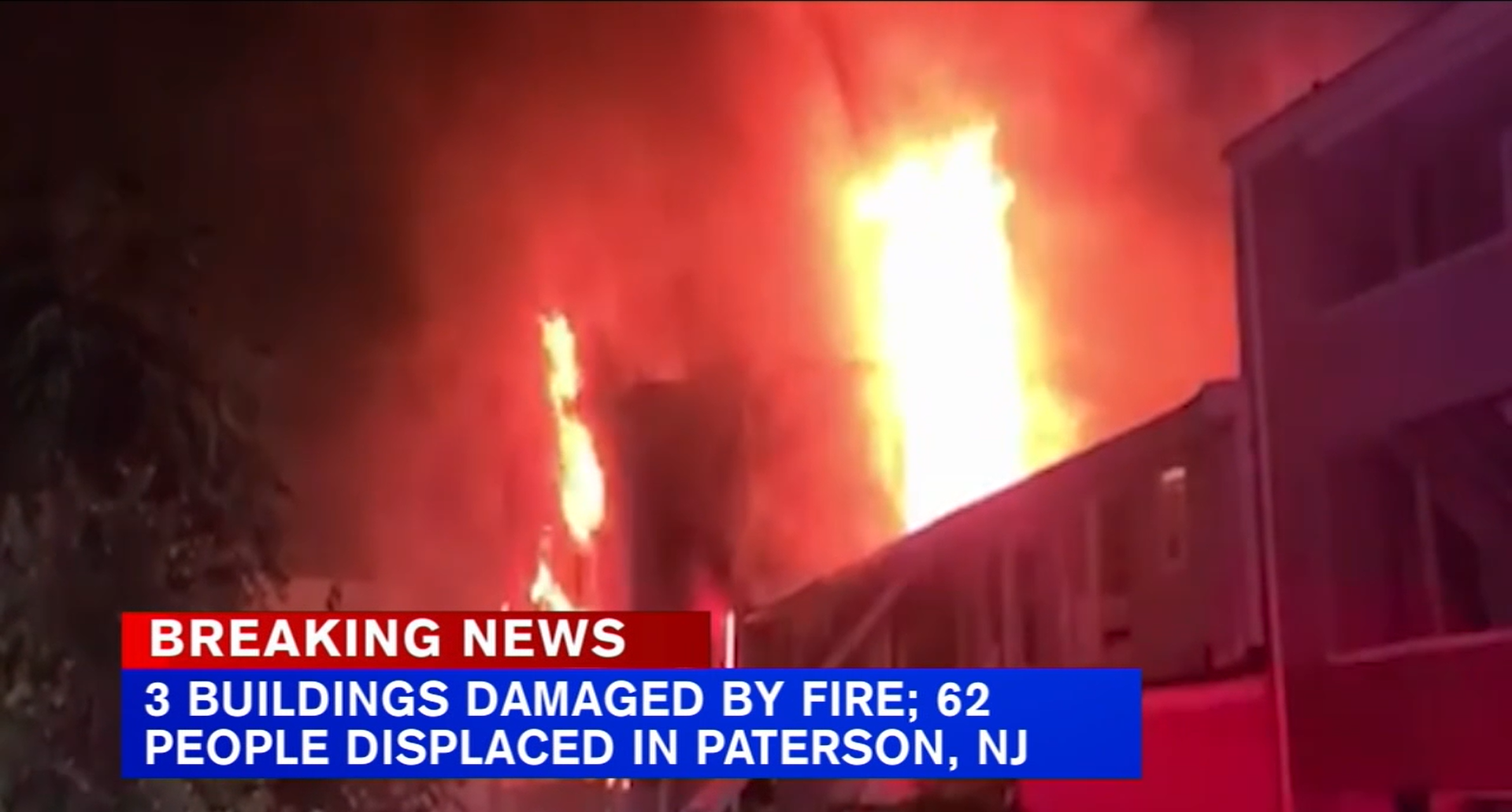 You are currently viewing Breaking News: Over 60 people displaced after 4-alarm fire tears through Paterson