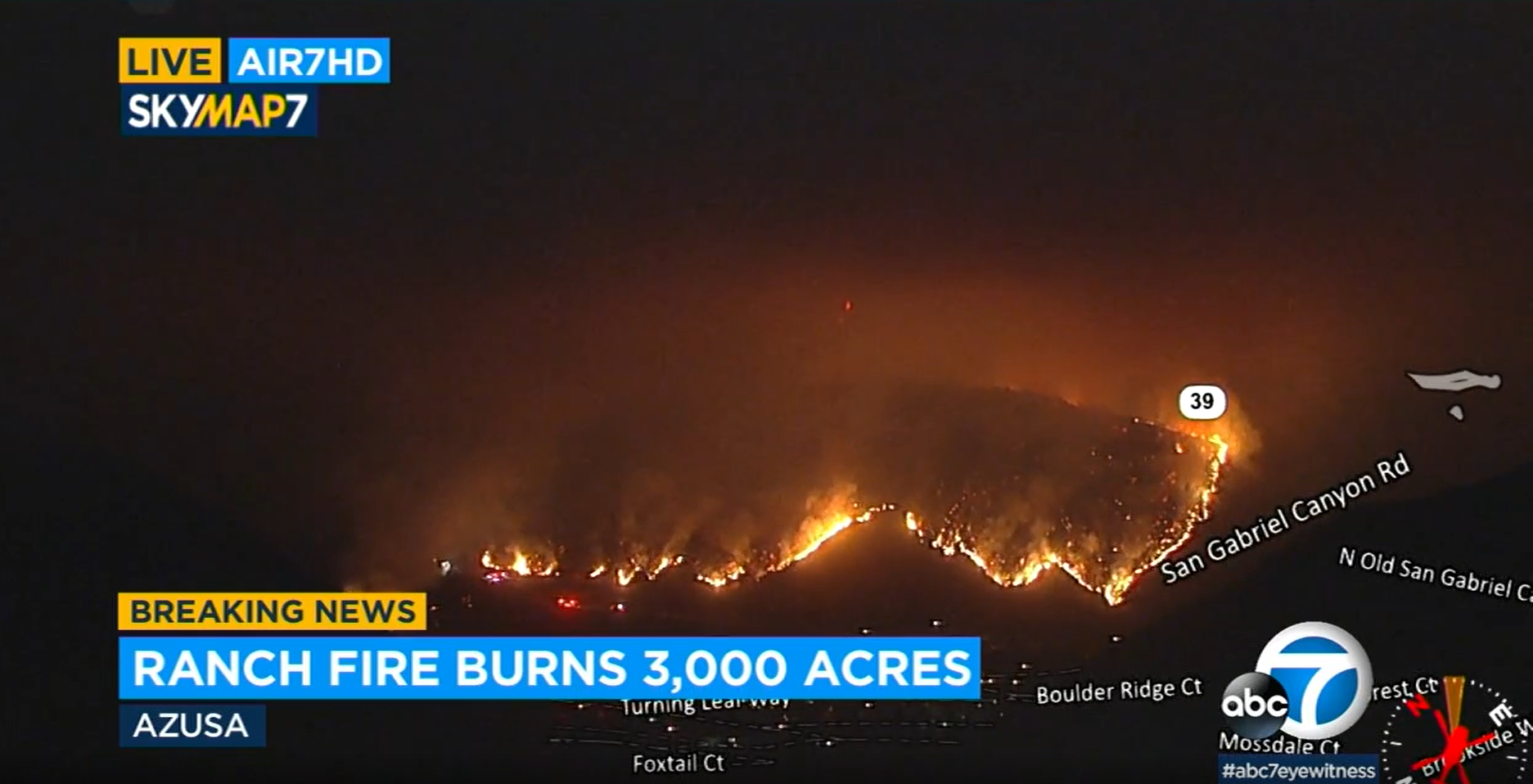 You are currently viewing Ranch fire in Azusa reaches 3,000 acres