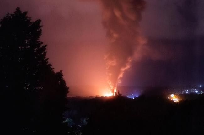 You are currently viewing Two escape significant fire on freight train carrying diesel