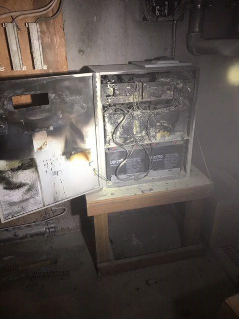 You are currently viewing Back-up battery fails at Hospice facility; causes electrical fire