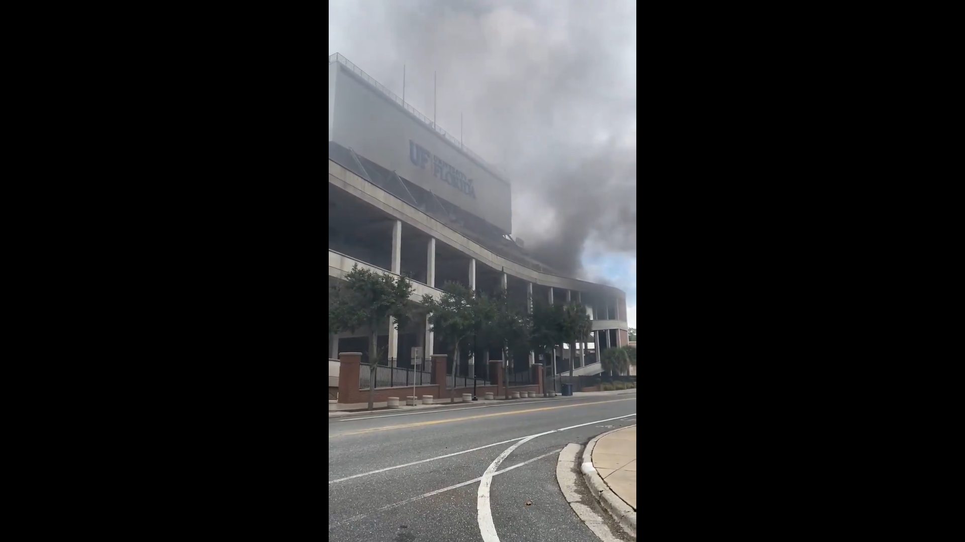 You are currently viewing Tractor catches on fire at University of Florida football stadium