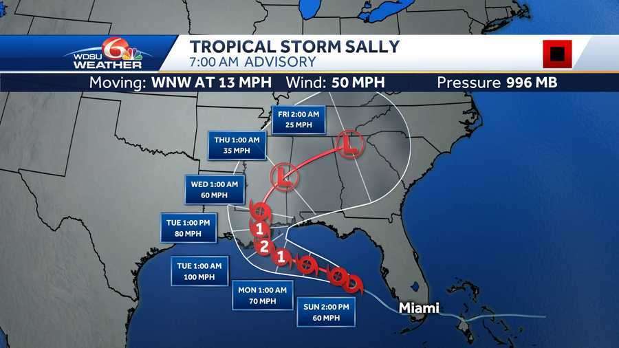 You are currently viewing Tropical storm Sally upgraded to category two, heads toward gulf coast
